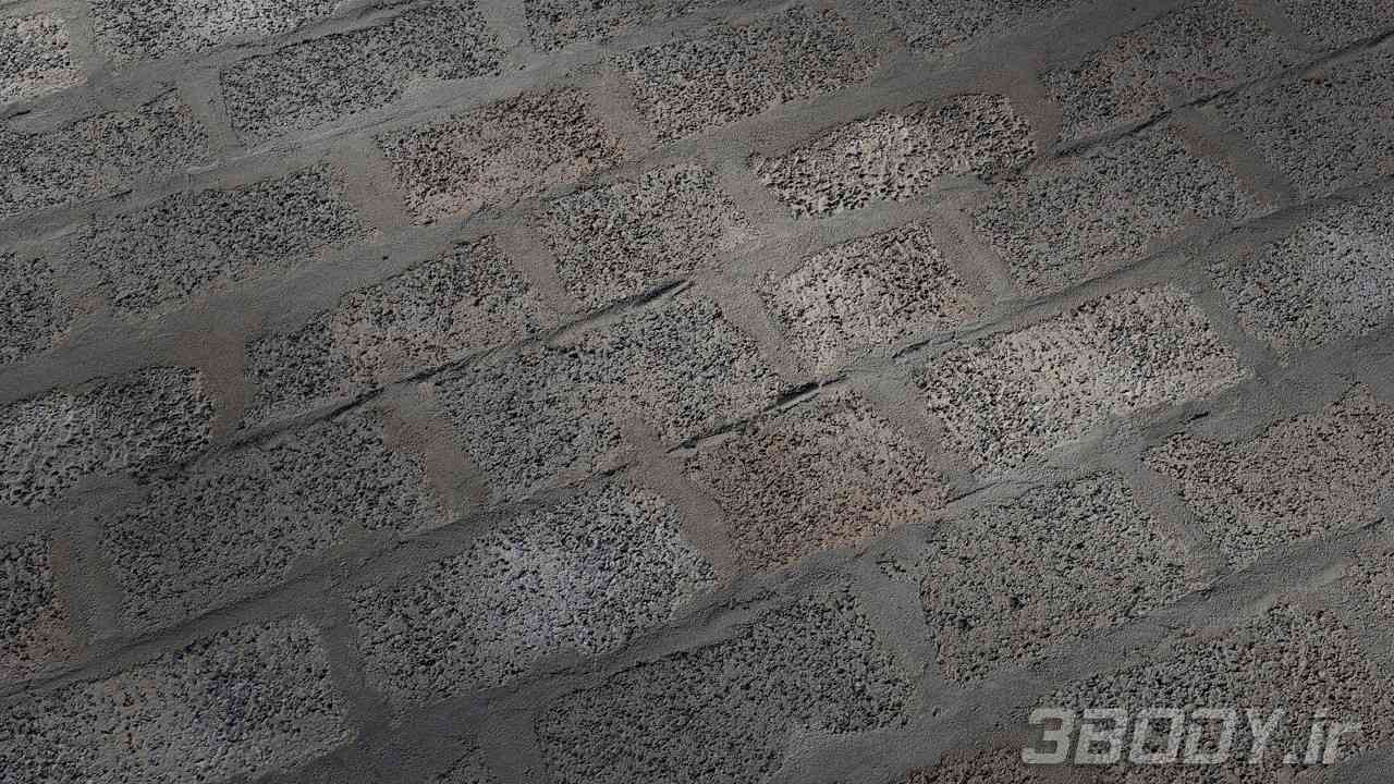 متریال بتن زبر rough concrete عکس 1